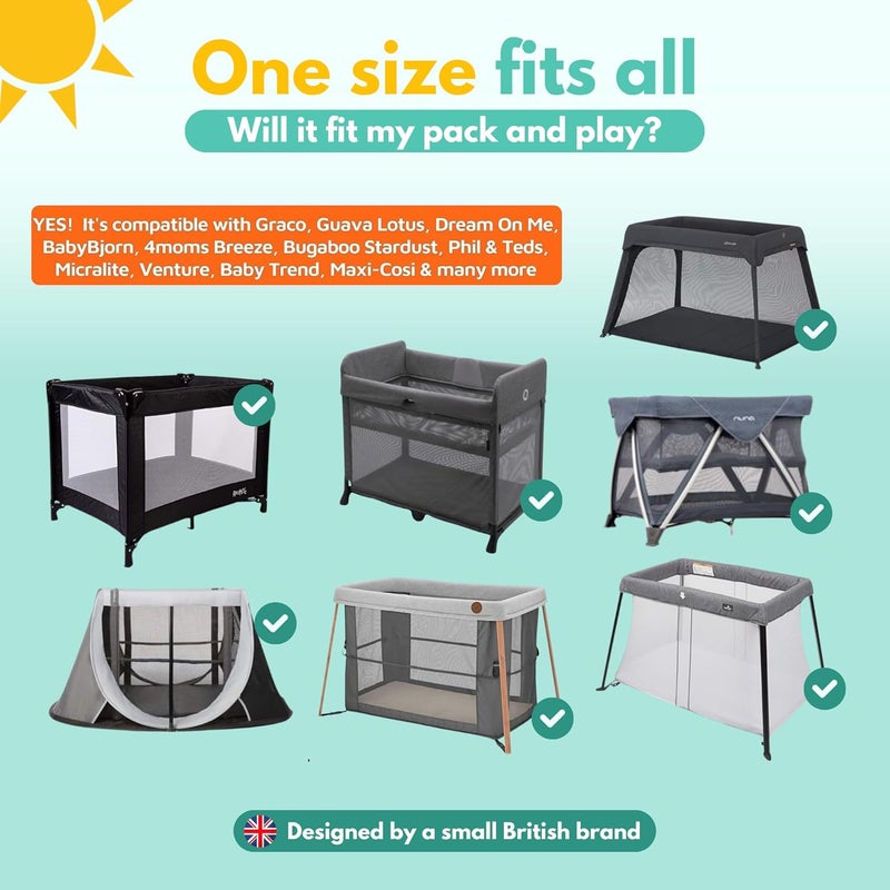 SnoozeShade Travel Cot Blackout Cover - Image 4